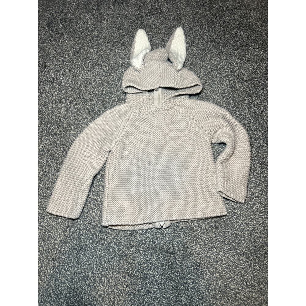 Bunny Hoodie by Oeuf size 6mo